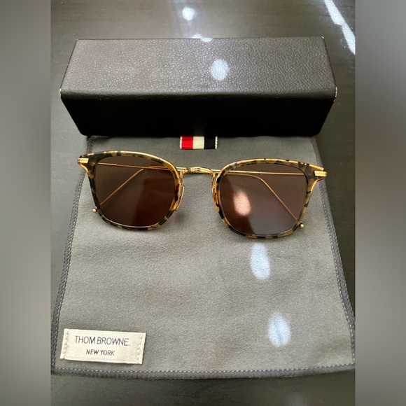 THOM BROWNE- Square-Frame Metal, Acetate Sunglasses - Picture 2 of 8